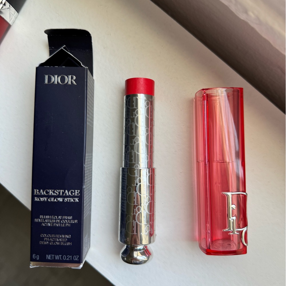 Dior backstage blush rosy glow stick.  Color:Cherry